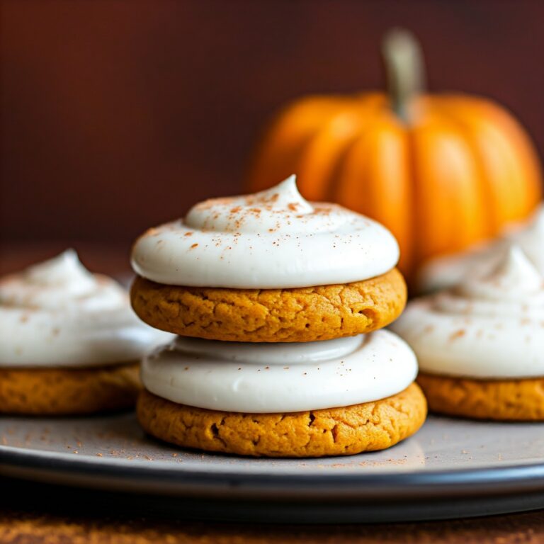 Irresistible Pumpkin Cookies with Cream Cheese Icing for Fall