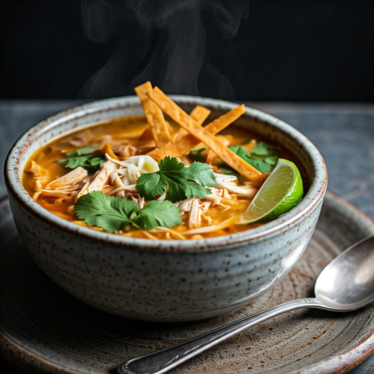 Easy Crockpot Chicken Tortilla Soup with Fresh Flavors