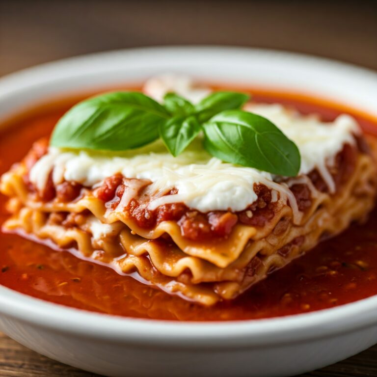 Warm & Cozy Crockpot Lasagna Soup Recipe