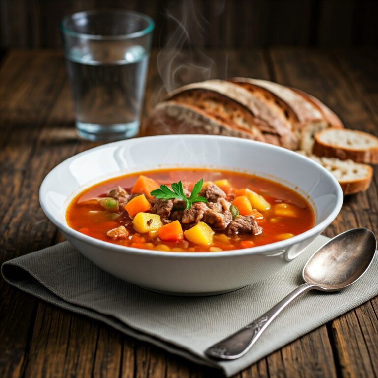 Easy Crockpot Vegetable Beef Soup for a Cozy Meal