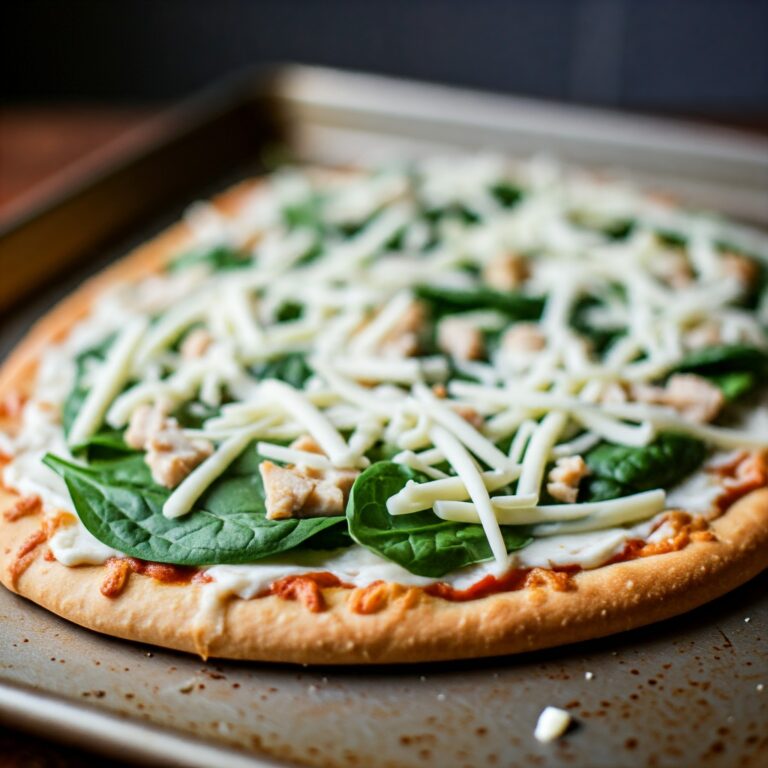 Chicken Alfredo Flatbread Pizza Recipe