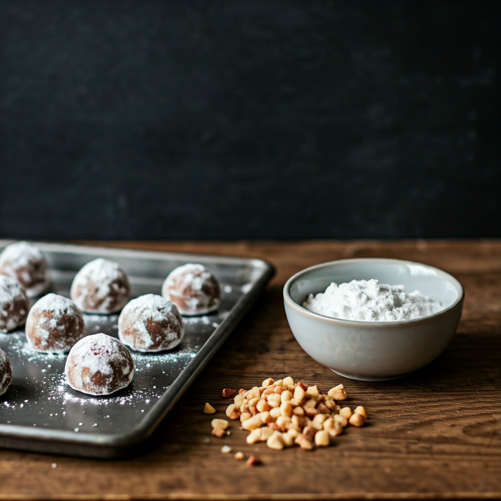 Chocolate Snowball Cookies