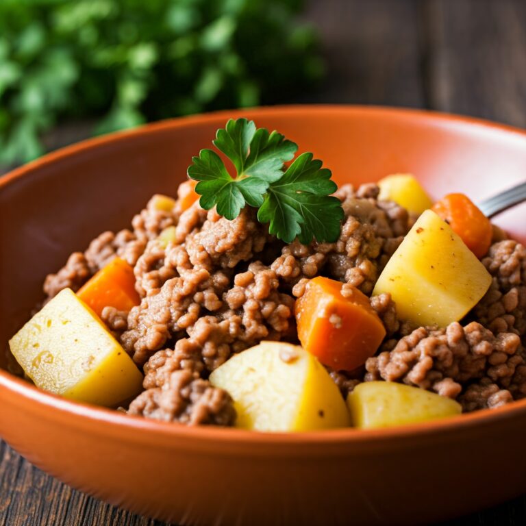 Crockpot Ground Beef Stew