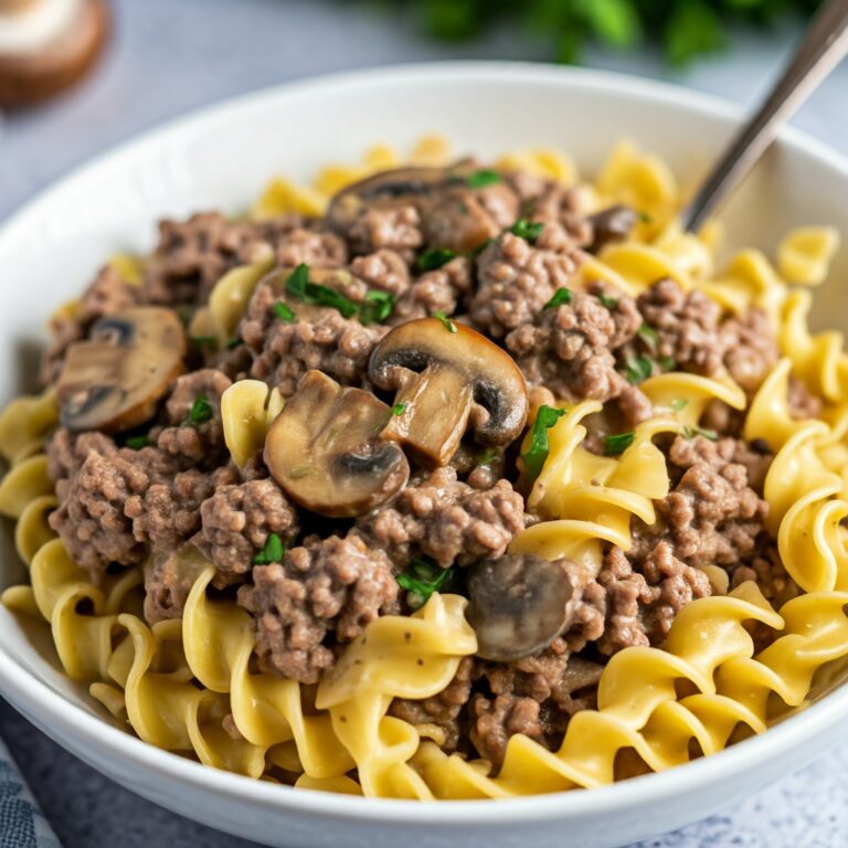 Ground Beef Stroganoff