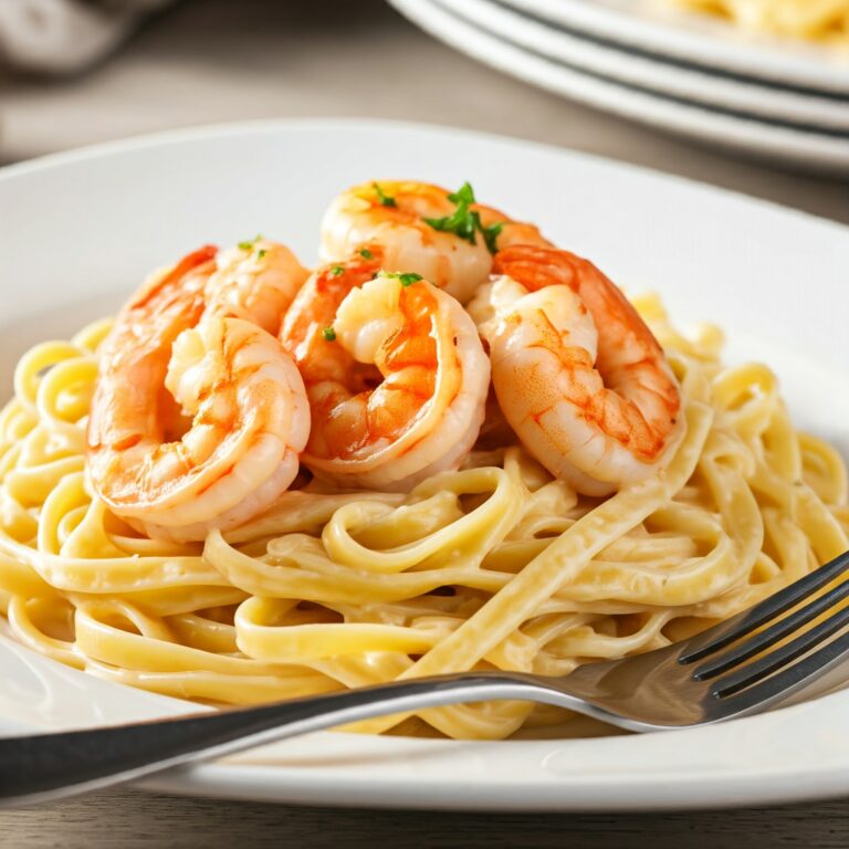 Shrimp Fettuccine Alfredo Recipe