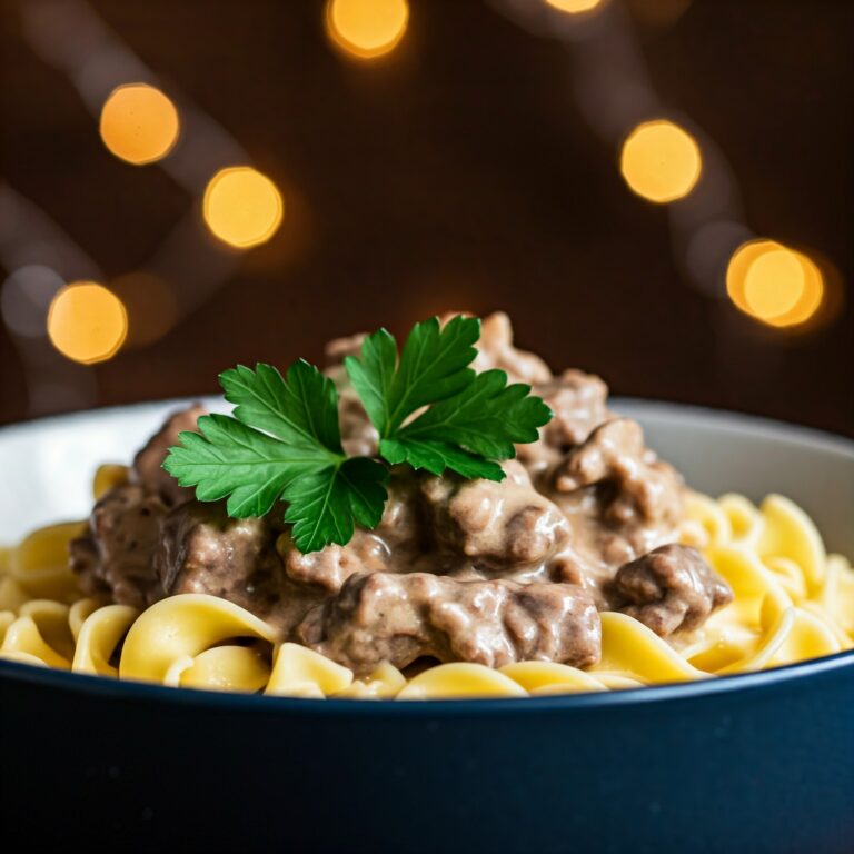 Slow Cooker Beef Stroganoff