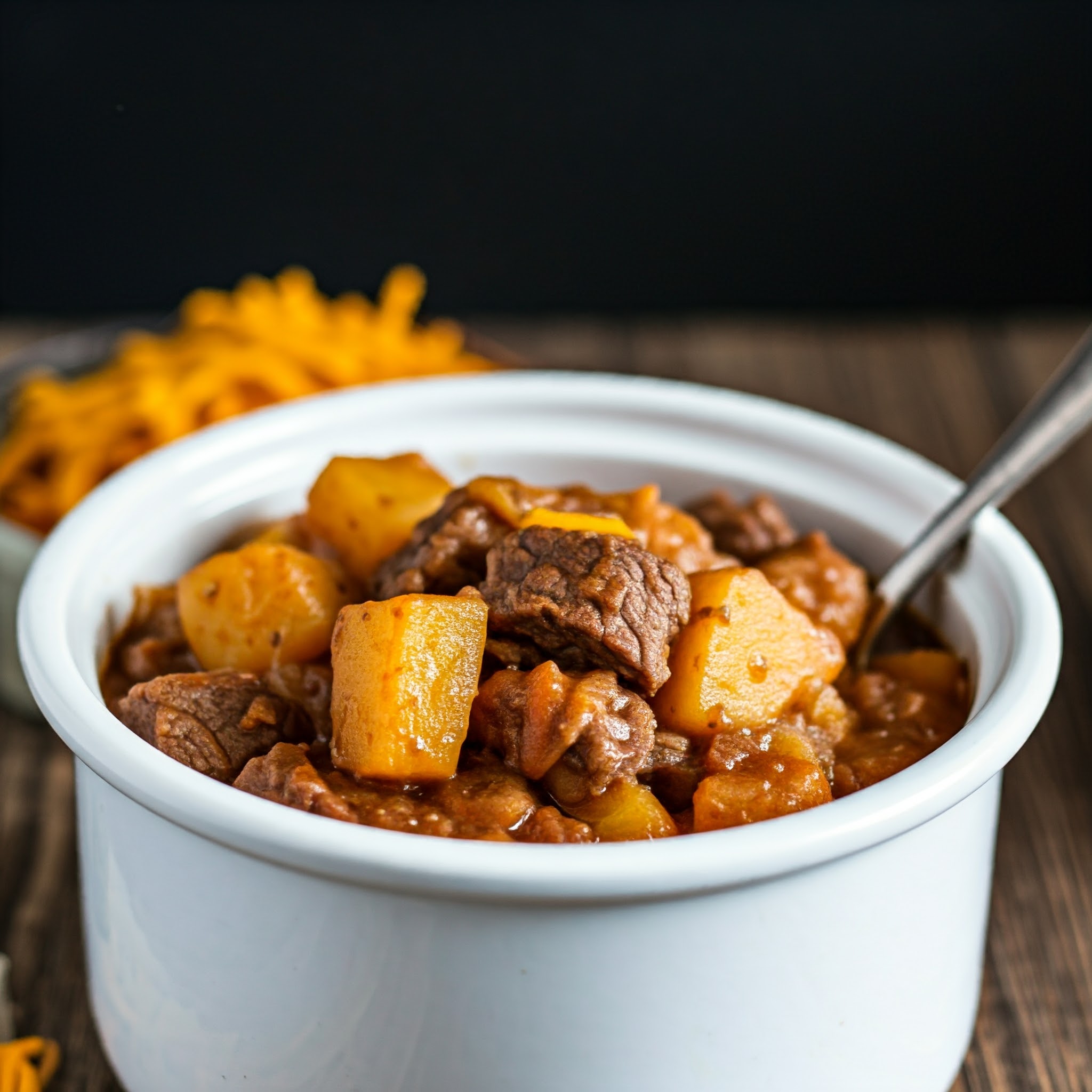 Slow Cooker Beef and Potato Casserole