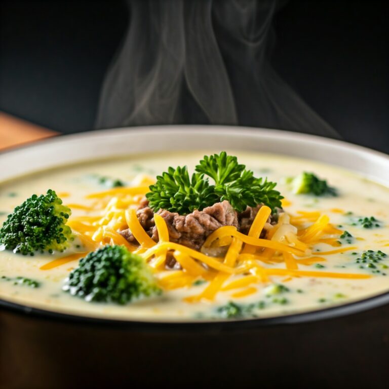 Broccoli Cheddar Soup Recipe | High Protein