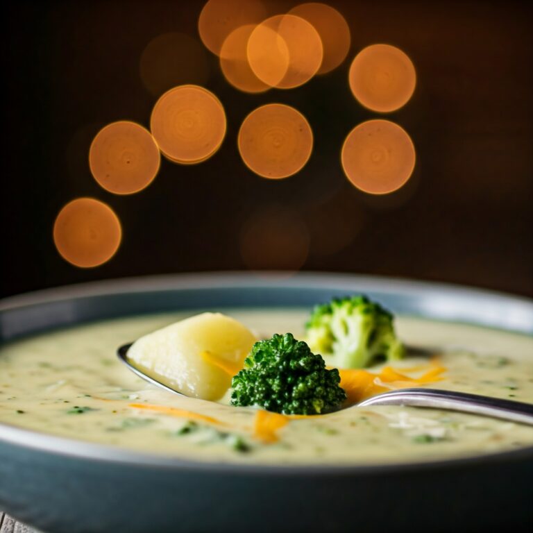 Broccoli Potato Cheese Soup Recipe