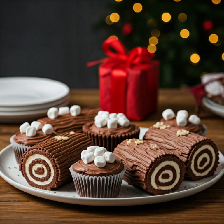 Buche de Noel Cupcakes Recipe