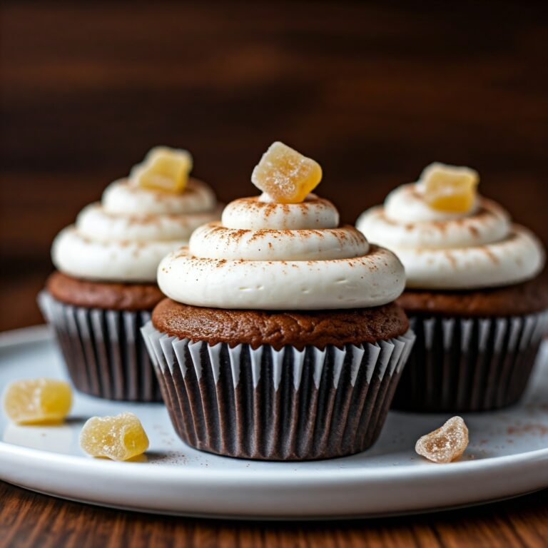 Gingerbread Cupcakes with Cream Cheese Frosting Recipe