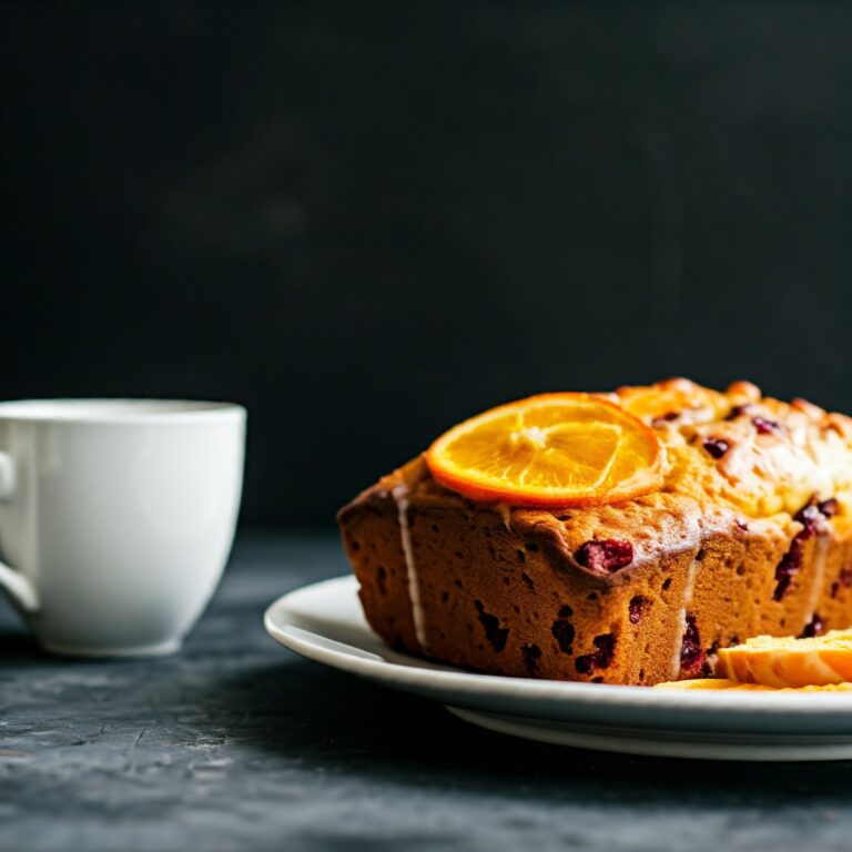 Orange Glazed Cranberry Bread Recipe