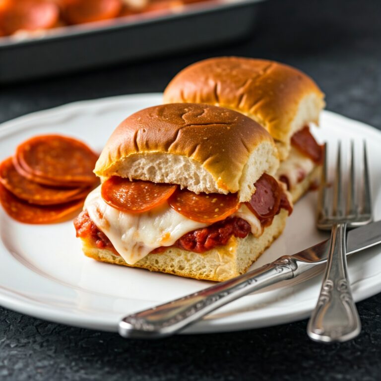 Pepperoni Pizza Sliders Recipe