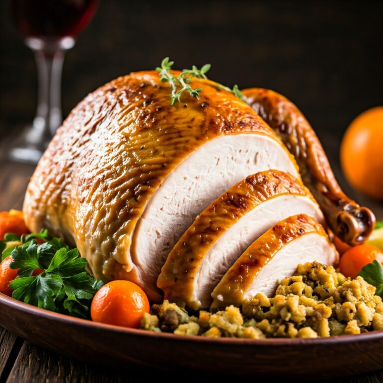 Roast Turkey Breast with Stuffing Recipe