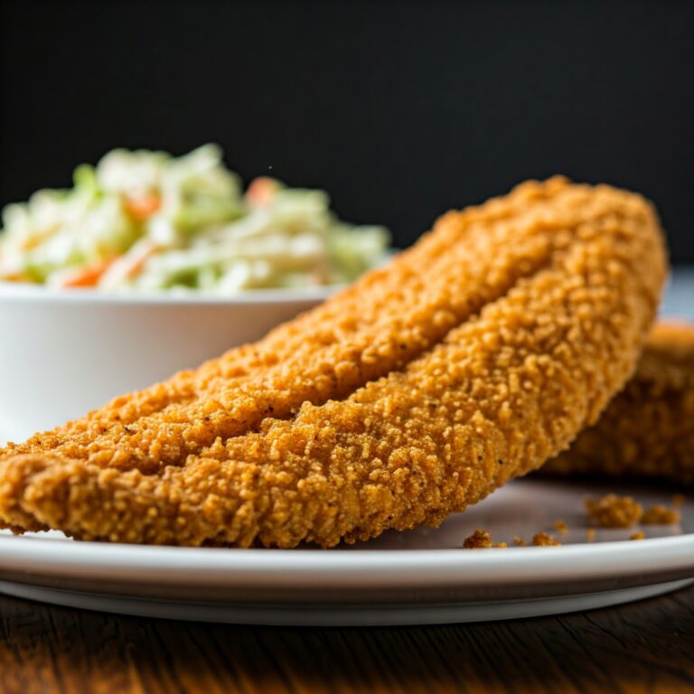 Southern Fried Catfish with Coleslaw Recipe