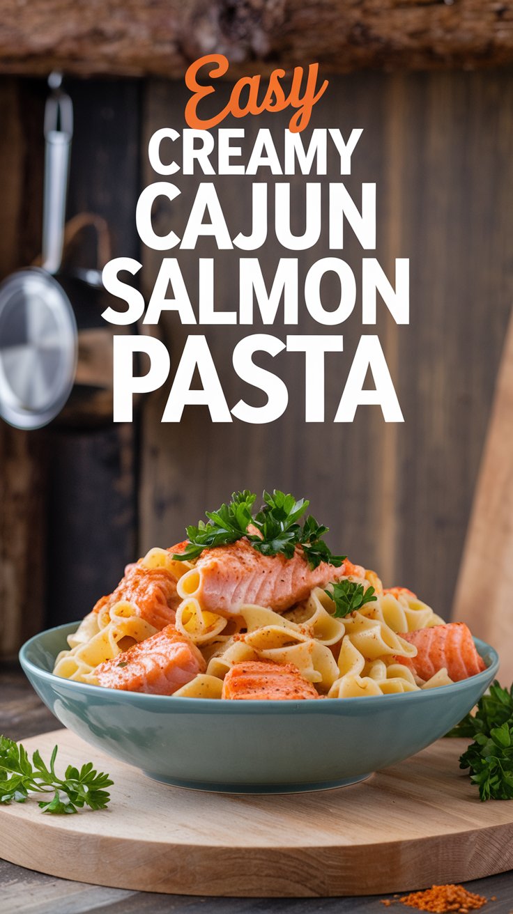 Easy Creamy Cajun Salmon Pasta