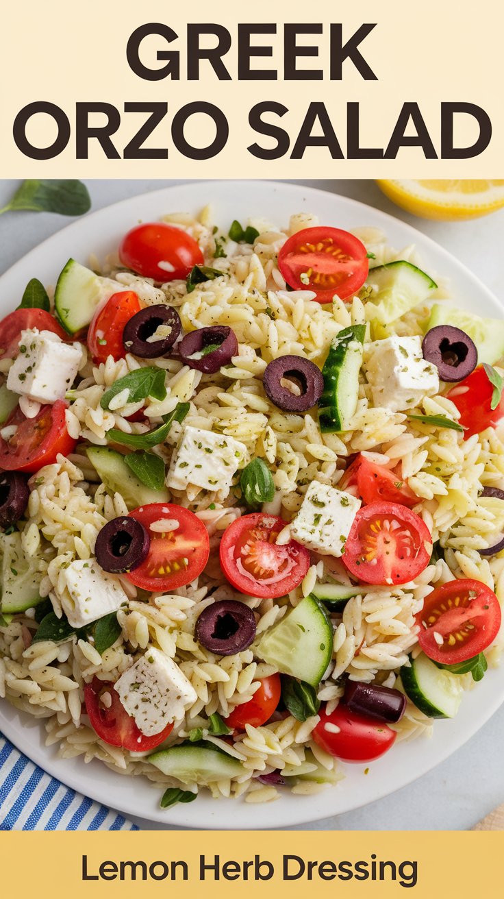 Greek Orzo Salad Recipe: A Mediterranean Delight