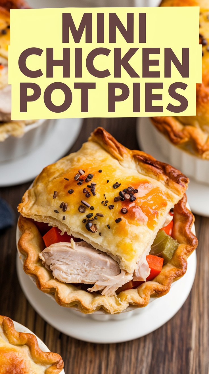 Easy Mini Chicken Pot Pies